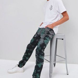 Cloud Wash Straight-Leg Jeans Skinny slim stylish